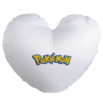 Pokemon, Μαξιλάρι καναπέ καρδιά 40x40cm περιέχεται το  γέμισμα