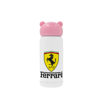 Ferrari S.p.A., Pink stainless steel thermal flask, 320ml