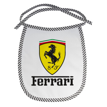 Ferrari S.p.A., Σαλιάρα μωρού αλέκιαστη με κορδόνι Μαύρη