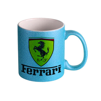 Ferrari S.p.A., Κούπα Σιέλ Glitter που γυαλίζει, κεραμική, 330ml