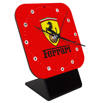 Ferrari S.p.A., Επιτραπέζιο ρολόι ξύλινο με δείκτες (10cm)