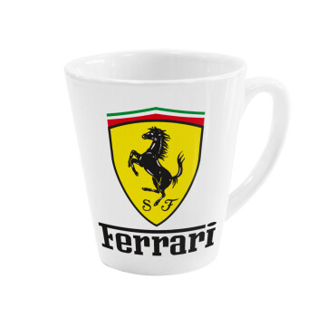 Ferrari S.p.A., Κούπα κωνική Latte Λευκή, κεραμική, 300ml