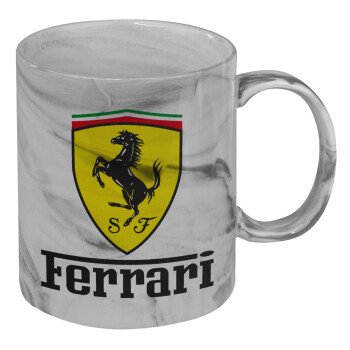 Ferrari S.p.A., Mug ceramic marble style, 330ml