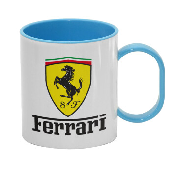 Ferrari S.p.A., Κούπα (πλαστική) (BPA-FREE) Polymer Μπλε για παιδιά, 330ml
