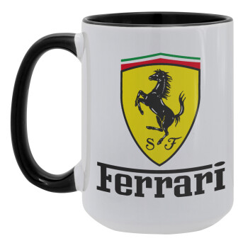 Ferrari S.p.A., Κούπα Mega 15oz, κεραμική Μαύρη, 450ml