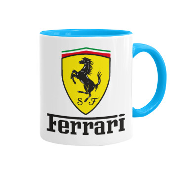 Ferrari S.p.A., Mug colored light blue, ceramic, 330ml