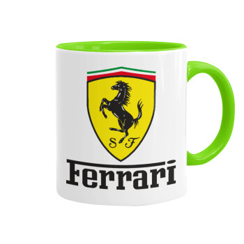 Ferrari S.p.A., Mug colored light green, ceramic, 330ml