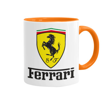 Ferrari S.p.A., Κούπα χρωματιστή πορτοκαλί, κεραμική, 330ml