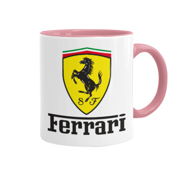 Ferrari S.p.A., Κούπα χρωματιστή ροζ, κεραμική, 330ml