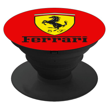 Ferrari S.p.A., Pop Socket Μαύρο Βάση Στήριξης Κινητού στο Χέρι