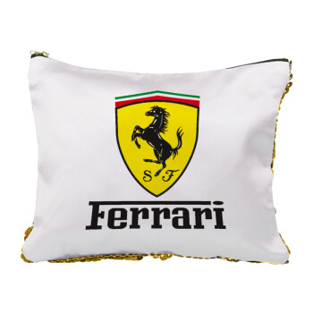 Ferrari S.p.A., Τσαντάκι νεσεσέρ με πούλιες (Sequin) Χρυσό