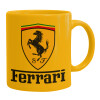 Ceramic coffee mug yellow, 330ml