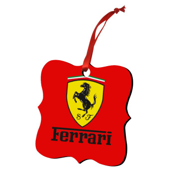 Ferrari S.p.A., Χριστουγεννιάτικο στολίδι polygon ξύλινο 7.5cm