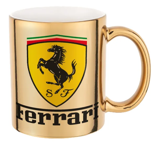 Ferrari S.p.A. — Mug ceramic, gold mirror, 330ml