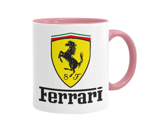 Ferrari S.p.A. — Κούπα χρωματιστή ροζ, κεραμική, 330ml