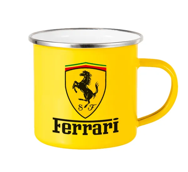 Ferrari S.p.A. — Yellow Enamel Metallic Cup 360ml