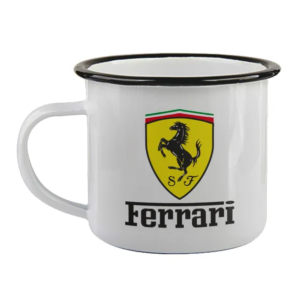 Ferrari S.p.A. — Κούπα εμαγιέ με μαύρο χείλος 360ml