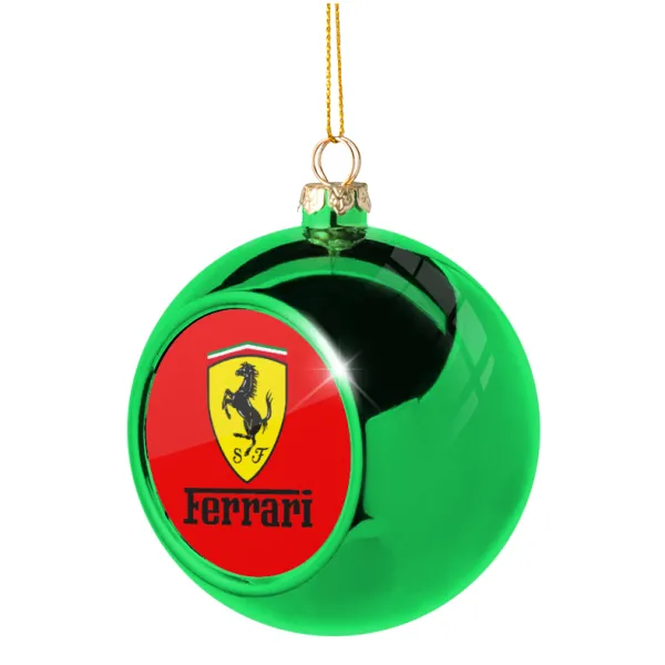 Ferrari S.p.A. — Στολίδι Χριστουγεννιάτικη μπάλα δένδρου Πράσινη 8cm