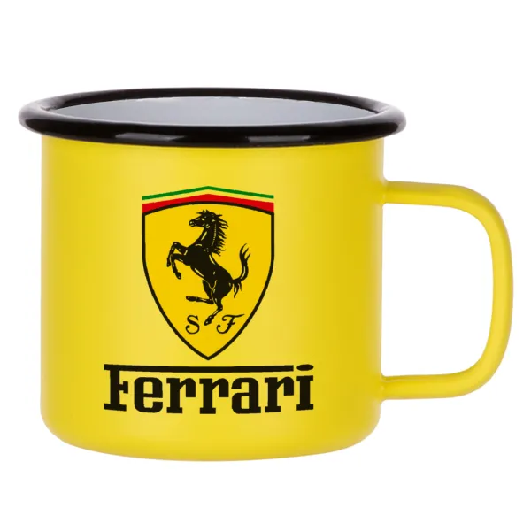 Ferrari S.p.A. — Κούπα Μεταλλική εμαγιέ ΜΑΤ Κίτρινη 360ml