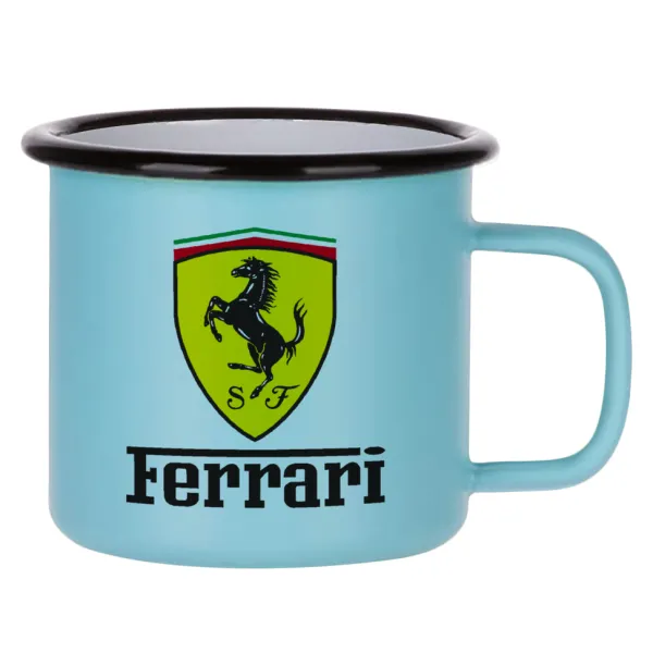 Ferrari S.p.A. — Κούπα Μεταλλική εμαγιέ ΜΑΤ σιέλ 360ml