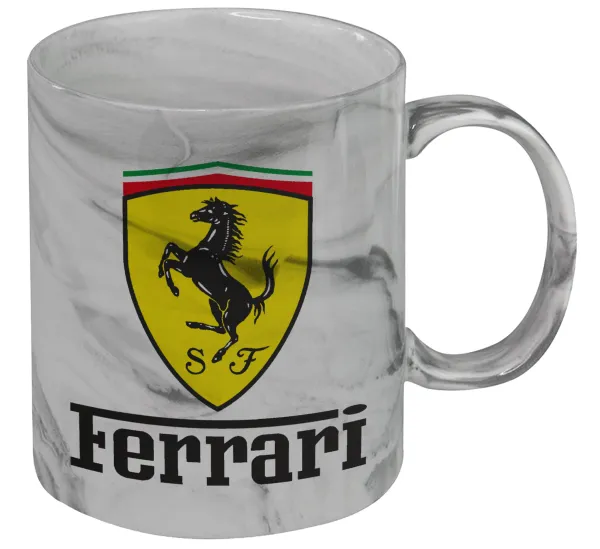 Ferrari S.p.A. — Mug ceramic marble style, 330ml