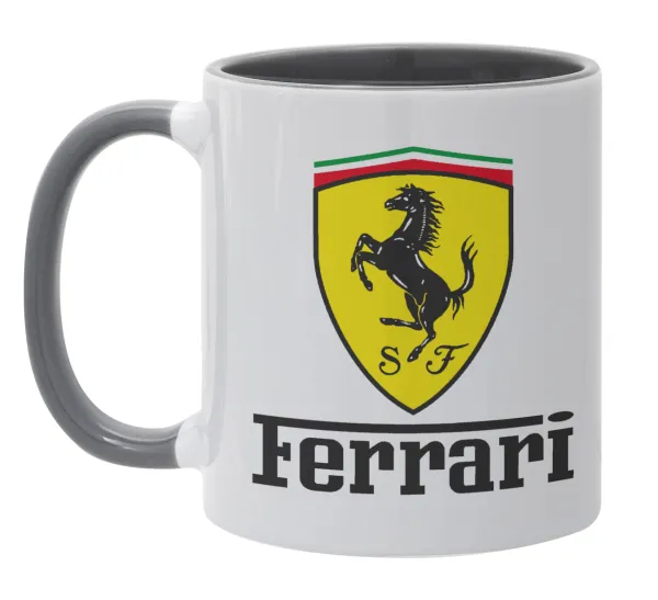 Ferrari S.p.A. — Κούπα χρωματιστή γκρι, κεραμική, 330ml