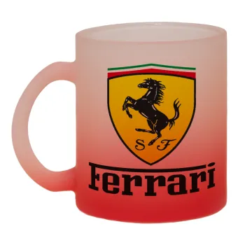 Ferrari S.p.A., Κούπα γυάλινη δίχρωμη με βάση το κόκκινο ματ, 330ml
