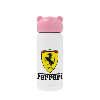 Ferrari S.p.A., Pink stainless steel thermal flask, 320ml