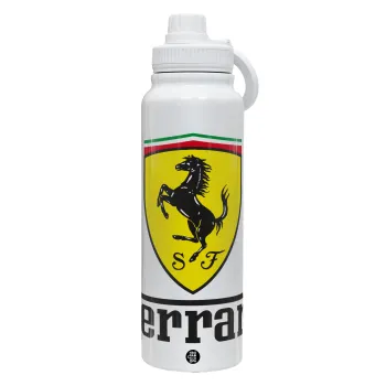 Ferrari S.p.A., Θερμός 1L Ανοξείδωτο με Βάση Κινητού & Διπλά Τοιχώματα