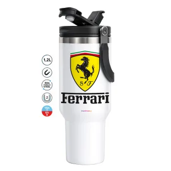 Ferrari S.p.A., Mega Stainless steel Tumbler with lid, double wall 1,2L