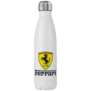 Ferrari S.p.A., Μεταλλικό παγούρι θερμός (Stainless steel), διπλού τοιχώματος, 750ml