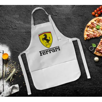 Ferrari S.p.A., Ποδιά Σεφ Ολόσωμη Παιδική (με ρυθμιστικά και 2 τσέπες)