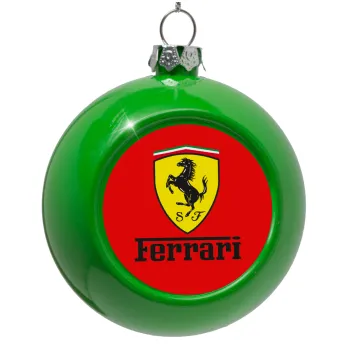 Ferrari S.p.A., Green Christmas tree ornament bauble 8cm