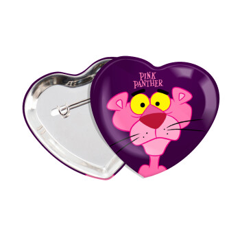 Pink Panther cartoon, Κονκάρδα παραμάνα καρδιά (57x52mm)