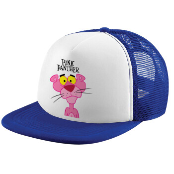 Pink Panther cartoon, Καπέλο Soft Trucker με Δίχτυ Blue/White 