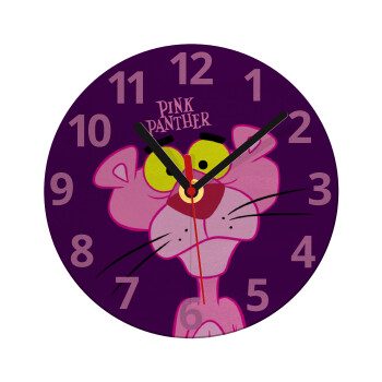 Pink Panther cartoon, Ρολόι τοίχου γυάλινο (20cm)