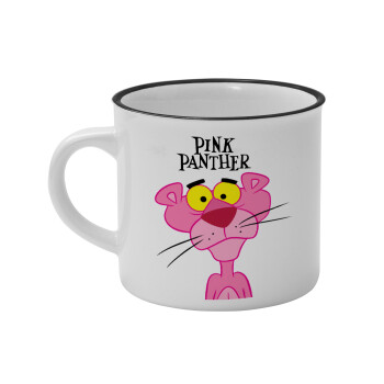 Pink Panther cartoon, Κούπα κεραμική vintage Λευκή/Μαύρη 230ml