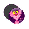 Pink Panther cartoon, Μαγνητάκι ψυγείου στρογγυλό διάστασης 5cm