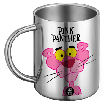 Pink Panther cartoon, Ανοξείδωτη Μεταλλική Κούπα 450ml - Διπλού Τοιχώματος