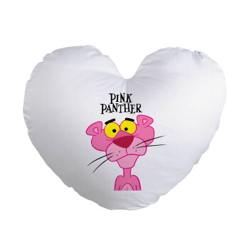 Pink Panther cartoon, Μαξιλάρι καναπέ καρδιά 40x40cm περιέχεται το  γέμισμα