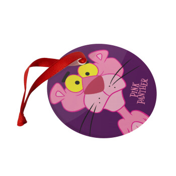 Pink Panther cartoon, Στολίδι Χριστουγεννιάτικο στολίδι γυάλινο 9cm