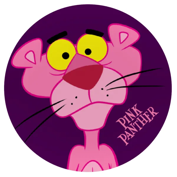 Pink Panther cartoon — Mousepad Στρογγυλό 20cm