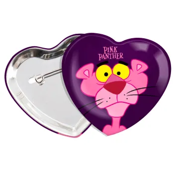 Pink Panther cartoon, Κονκάρδα παραμάνα καρδιά (57x52mm)