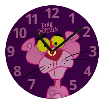 Pink Panther cartoon, Ρολόι τοίχου γυάλινο (20cm)