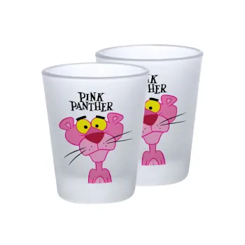 Pink Panther cartoon, Σφηνοπότηρα γυάλινα 45ml του πάγου (2 τεμάχια)