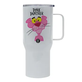 Pink Panther cartoon, Mega Stainless steel Tumbler with lid, double wall 750L