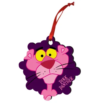Pink Panther cartoon, Στολίδι Χριστουγεννιάτικο στολίδι snowflake ξύλινο 7.5cm