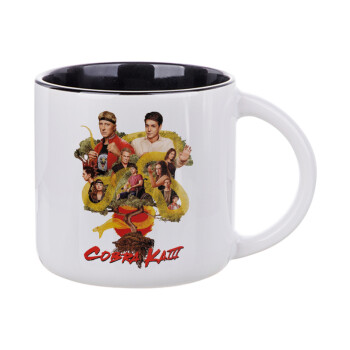 Cobra Kai tree, Κούπα κεραμική 400ml Λευκή/Μαύρη