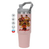Pink color, 890ml (30oz) stainless Steel Tumbler with Handle