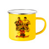 Yellow Enamel Metallic Cup 360ml